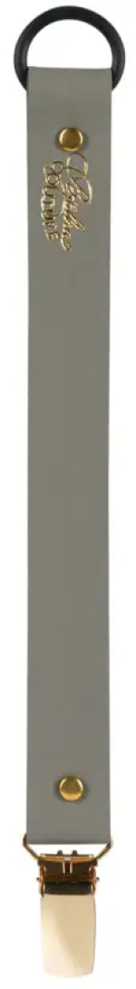 Клипса для соски Bjallra Couture Grey Faux Leather