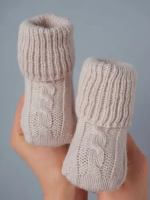 Фотография товара Носочки вязаные Little Star жемчужный 10 см