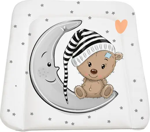 Матрасик для пеленания Мишка на луне Boom Baby, размер 55х65 см