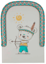 Доска пеленальная Polini kids Храбрый мишка с бортиками, для детских кроватей