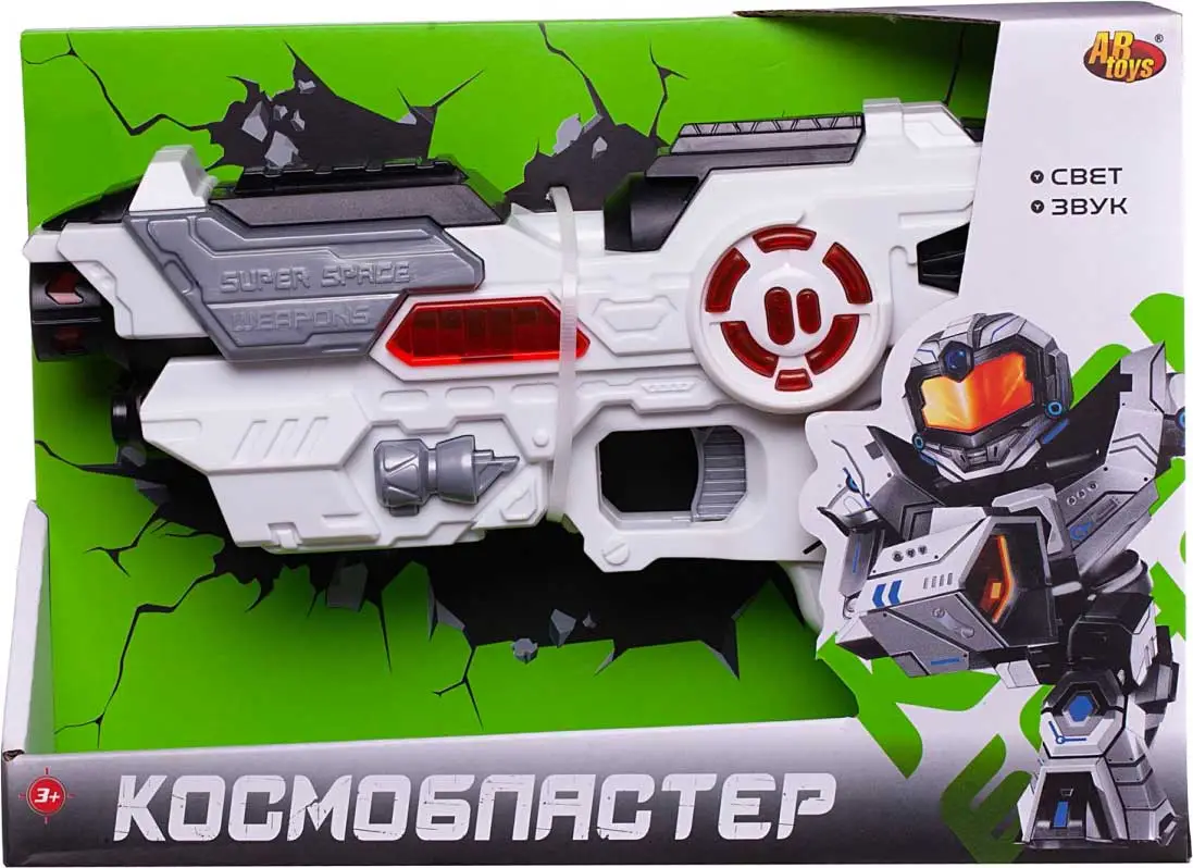 ABtoys Космобластер. Бластер, со световыми и звуковыми эффектами, 2 вида в ассортименте