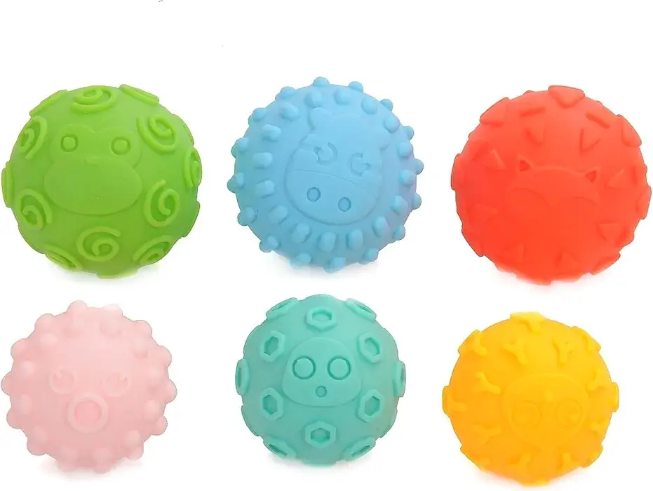 Набор мячиков Huanger Забавные животные, 6 шт