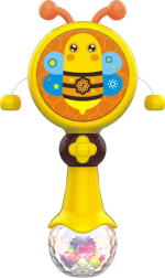 Игрушка погремушка Пчёлка, Huanger, 7.5х4.5х17 см