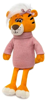 Мягкая игрушка Символ года 2022 KULT Symbol 2022 Тигрица Марни в розовом свитере 25 см