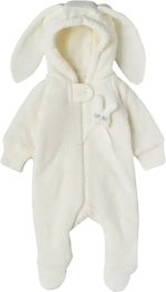 Фотография товара Комбинезон вязаный на молнии утеплённый Little Star Зайчонок крем 74