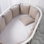 Фотография товара Защита для детской кроватки Perina Soft Cotton Песочный