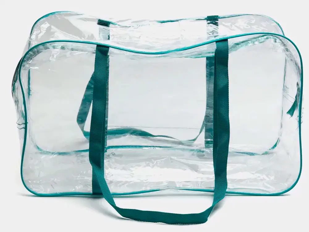 Сумка из ПВХ ЭКОПАК бирюзовый 54х33+24 см