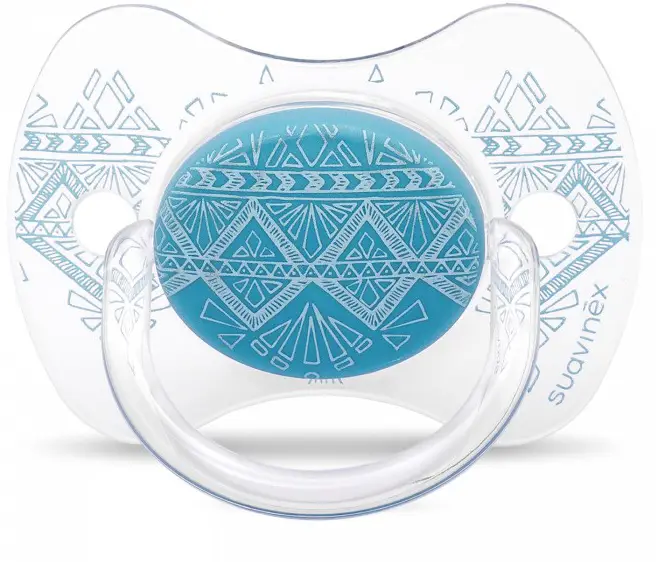 Пустышка с силиконовой физиологической соской Suavinex Haute Сouture (0-4 мес) голубой