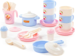 Фотография товара Набор детской посуды Хозяюшка Полесье на 6 персон, 38 элементов