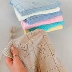 Фотография товара Плед вязаный My Love светло-жёлтый