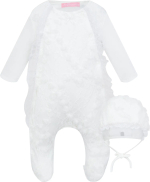 Фотография товара Комплект на выписку Церемония кружевной  с чепчиком, р. 62, экрю, арт. 1484.43