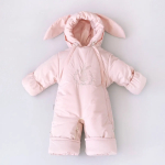 Фотография товара Комбинезон-трансформер KiDi Зайкин-2, с отворотами, 3 сезона, розовый 20-22, 62-74 см