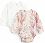 Фотография товара Боди с длинным рукавом, 2 шт, milky&pink, р.56