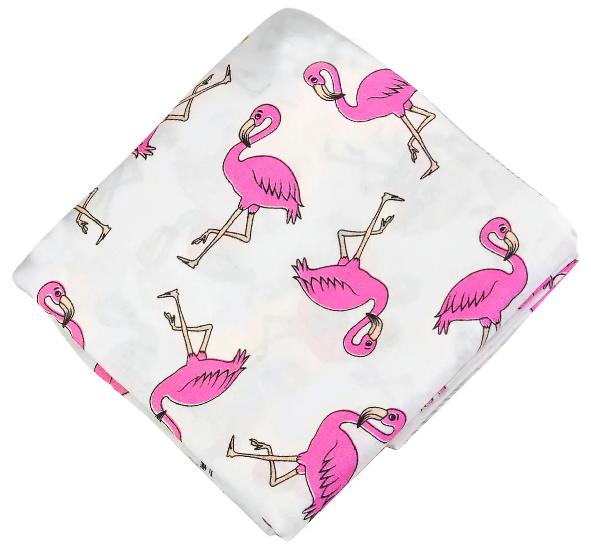 Простыня AmaroBaby на резинке Фламинго 125х75х12 см поплин