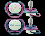 Фотография товара Пустышка силиконовая ночная Philips Avent Ultra Air SCF376/14 2шт 6м+