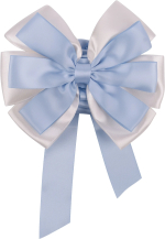 Фотография товара Лента на выписку Little Star  атласная Бант голубой, крем