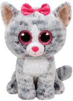 Фотография товара Мягкая игрушка TY Beanie Boo's Кошечка Kiki серая 25 см