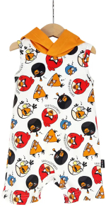 Комбинезон Baby Boom Angry birds, горчица 74