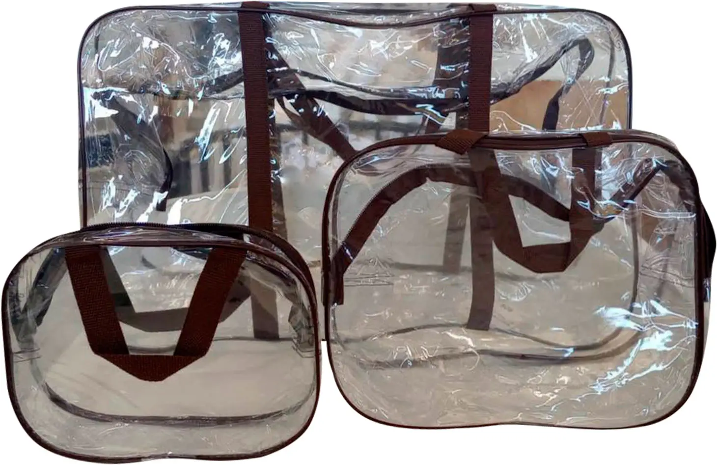 Набор сумок в роддом ЭКОПАК 3 в 1 коричневый