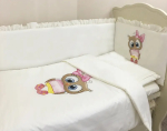 Фотография товара Набор в кроватку 6 предметов Little Star Принт Р133 Совушка 120х60 см