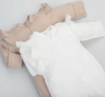 Фотография товара Комбинезон слип KiDi kids на молнии с рюшей "Капучино", 2 шт/уп, р.16