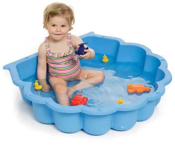 Песочница с тентом Ракушка Paradiso Toys T00758 голубой 87x78x20 см