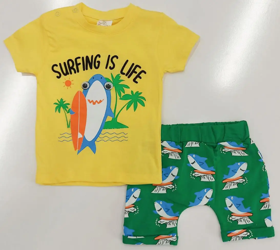 Комплект футболка с шортами EY-5098.0618 12 месяцев
