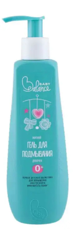 Мягкий гель для подмывания девочек Baby Balance, 250 мл, AQA baby