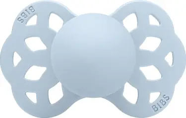Пустышка силиконовая Bibs Infinity Anatomical, Baby Blue, 6+ мес.