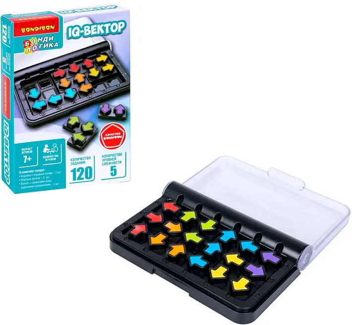 Игра настольная логическая БондиЛогика Bondibon IQ Вектор