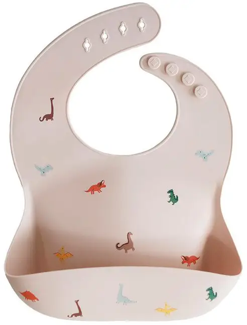 Силиконовый нагрудник Dinosaurs