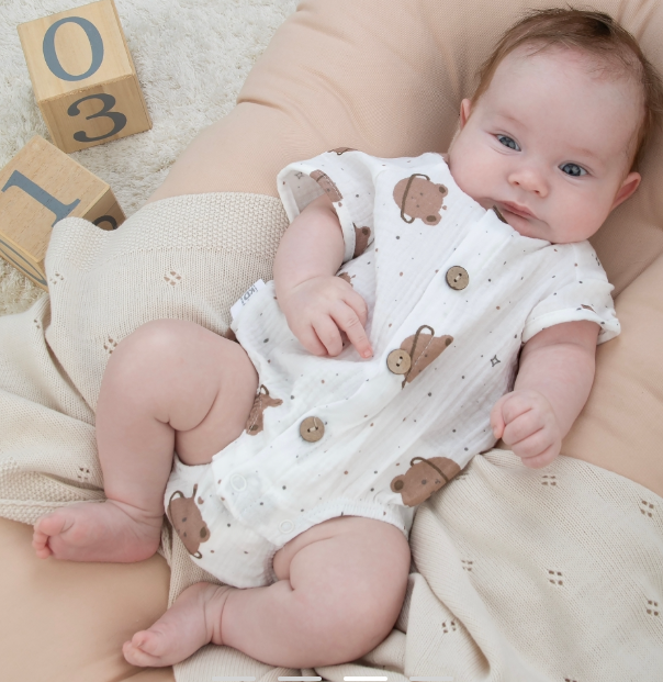 Фотография товара Боди с коротким рукавом new "Муслин", медвежонок (р. 18 (рост 56-62 см))