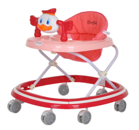 BAMBOLA Ходунки Мандаринка (7 силик.колес,игрушки,муз) 6 шт/уп (65*59*55) Red/Красный