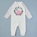 Фотография товара Комбинезон-асим на кнопках Little Star Принцесса Лебедь крем 46