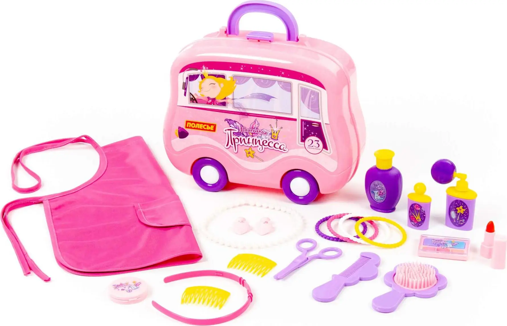 Набор Маленькая принцесса №15 Полесье, 23 элемента, в чемоданчике на колёсиках