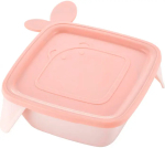 Фотография товара Детская тарелка Little Angel Lalababy Play with Me Birdie с мягкой крышкой, карамельный