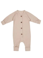 Фотография товара Комбинезон на пуговицах детский Amarobaby Fashion, бежевый, размер 56