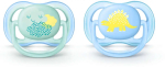 Фотография товара Пустышка силиконовая ортодоническая Philips Avent Ultra Air (0-6 мес) 2 штуки