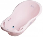 Фотография товара Ванночка Tega Baby 102см Little Bunnies Кролики Розовый термометр, слив