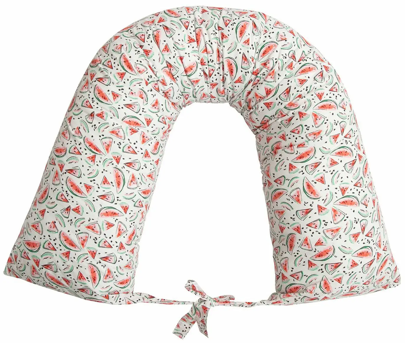 Подушка для беременных валик AmaroBaby Арбузики белый 170х35 см