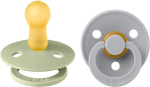 Фотография товара Набор пустышек латексных BIBS Colour, 2 шт, Sage/Cloud, 6+ мес