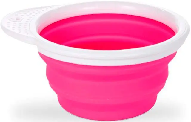 Дорожная тарелочка с крышкой Munchkin розовый