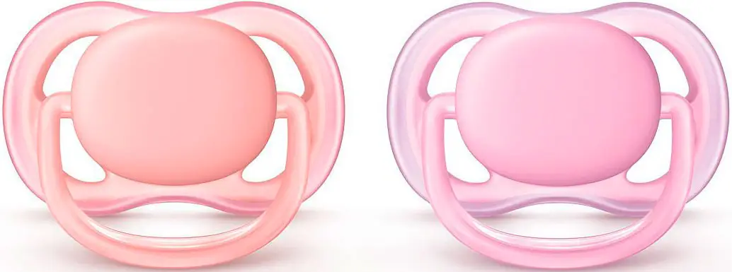 Пустышка силиконовая анатомическая Philips Avent Ultra Air (0-6  меc) 2 штуки для девочки SCF244/20