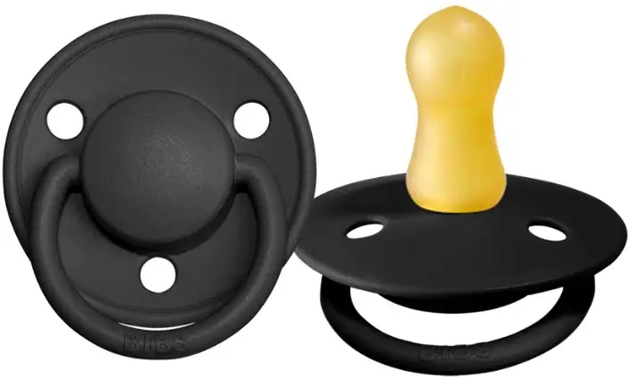 Пустышка Bibs De Lux Latex Black 0-6 месяцев