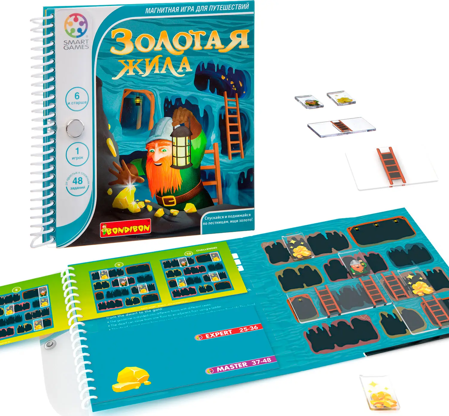 Магнитная игра  для путешествий Bondibon Золотая жила