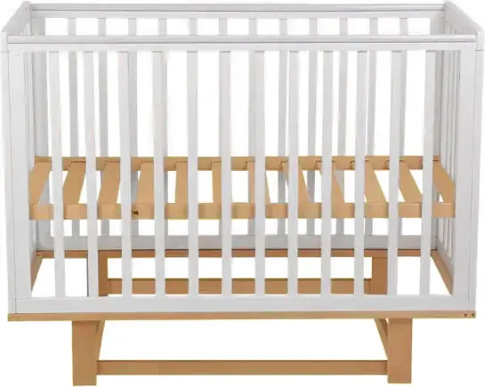 Кроватка Incanto Papi маятник белый/бук