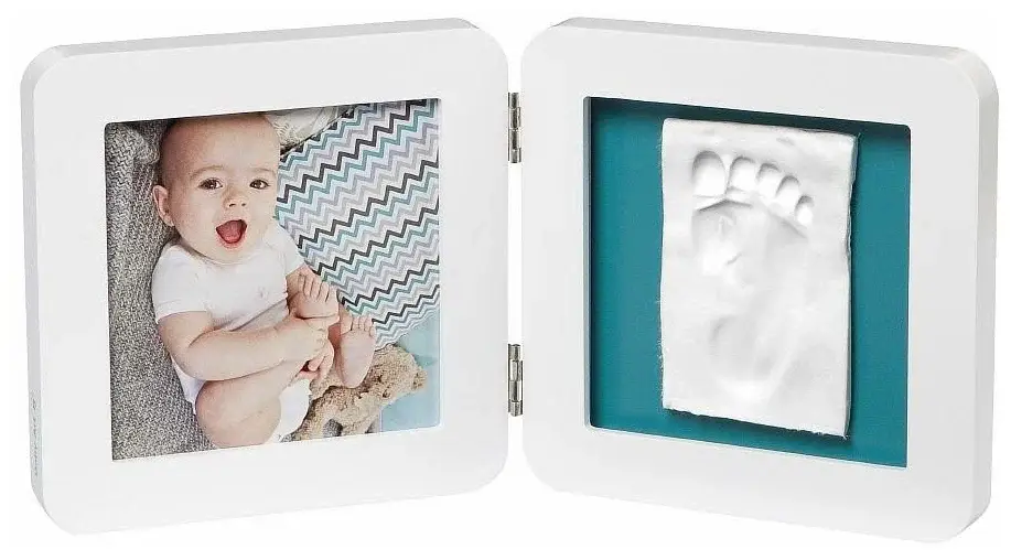 Рамочка двойная с отпечатком Baby Art, белая