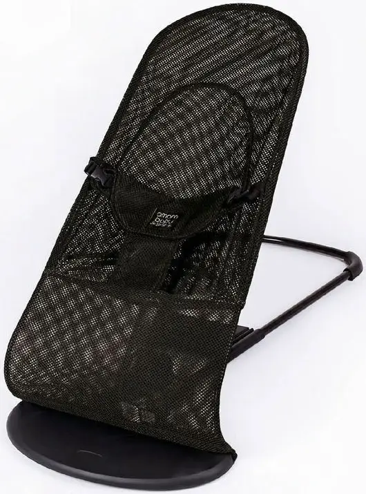 Шезлонг детский Amarobaby, Baby time, черный