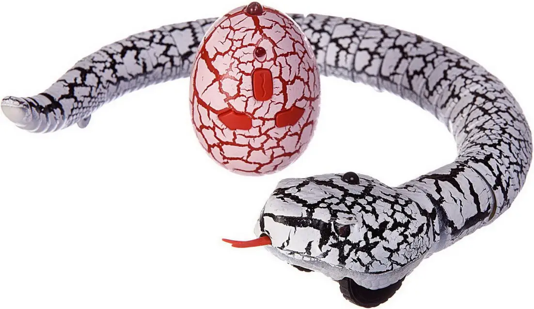 Интерактивные насекомые и пресмыкающиеся Junfa Змея на ИК управлении, белая