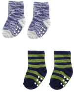 Носки LB 191 Сине-зелёный сет 2 пары 0-12 месяцев